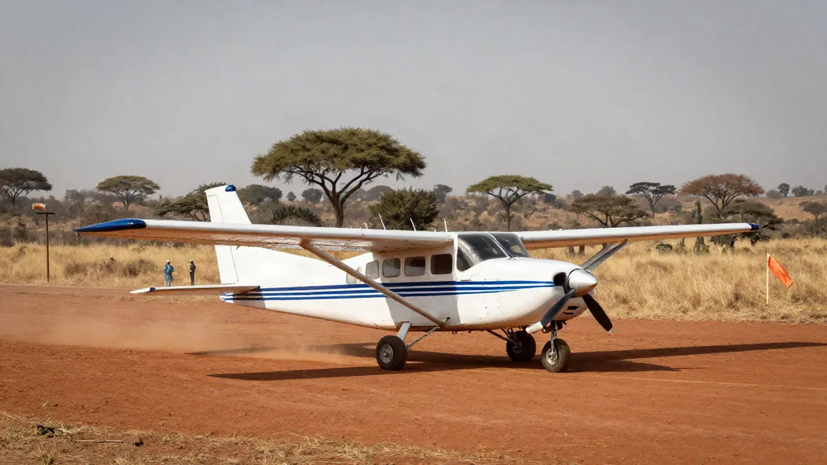 Weite Savanne der Masai Mara mit Akazien bei Sonnenaufgang