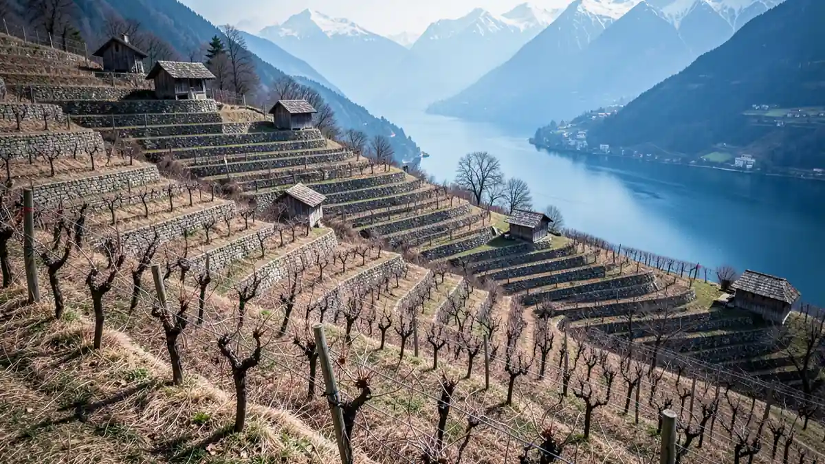 Weinberge am Genfersee bei Montreux